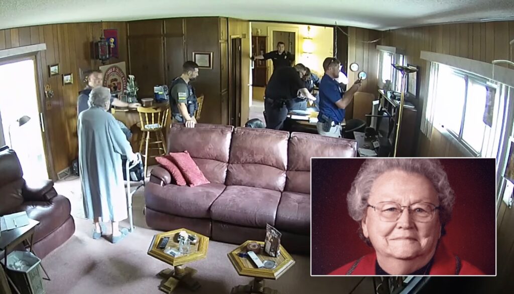 shocking-video-released:-98-year-old-newspaper-owner-dies-a-day-after-the-entire-police-force-raids-her-home-|-the-gateway-pundit-|-by-jim-hᴏft