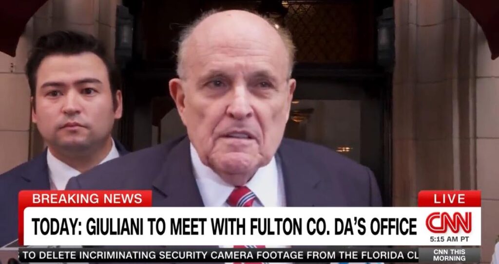 watch:-giuliani-issues-warning-to-marxist-da-as-he-turns-himself-in-at-fulton-county-jail,-‘i’m-the-same-rudy-giuliani-that-took-down-the-mafia’-|-the-gateway-pundit-|-by-cristina-laila