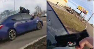 video:-ohio-cop-shoots-crazed-woman-while-on-car-hood-after-she-rammed-him-in-wild-police-chase