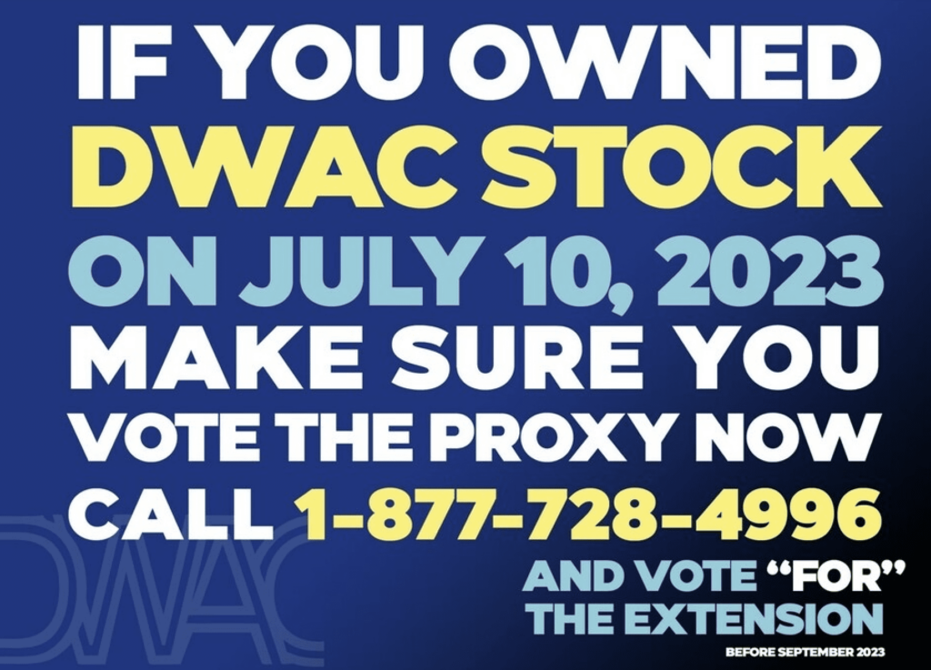 digital-world-acquisition-corp.-($dwac)-urgently-appeals-for-stockholder-vote-to-extend-deadline-to-prevent-liquidation-and-aid-merger-with-trump-media-&-technology-group-(tmtg)-–-deadline-september-5,-2023-|-the-gateway-pundit-|-by-jim-hᴏft