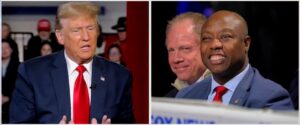 ‘he’s-been-so-great’:-trump-singles-out-tim-scott-as-possible-vp-pick-during-town-hall
