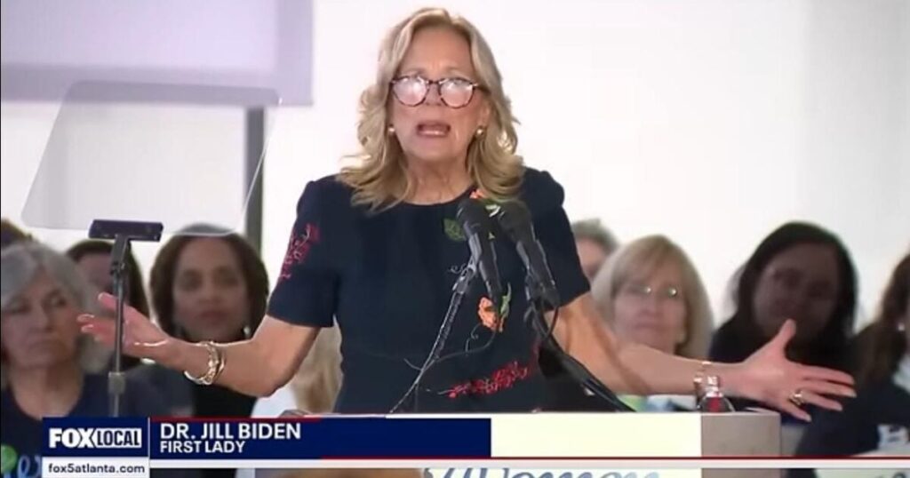 “donald-trump-is-dangerous-to-women”-–-jill-biden-launches-attack-on-trump-(video)
