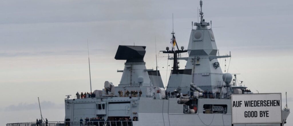 fact-check:-video-shows-german-warship-in-the-north-atlantic,-not-the-red-sea