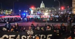 protestors-shut-down-biden’s-route-to-capitol-–-ahead-of-state-of-the-union-address-(video)