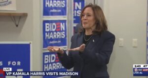 deep-thought-with-kamala-harris:-today’s-big-person’s-word-is-‘democracy’-(video)