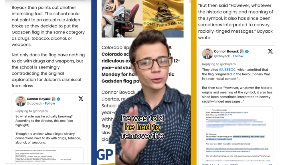 victor-reacts:-12-year-old-kicked-out-of-class-over-gadsden-flag-(video)-|-the-gateway-pundit-|-by-victor-nieves