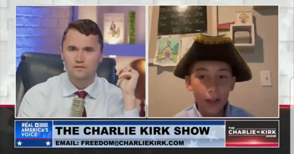 charlie-kirk-interviews-gadsen-flag-champion:-12-year-old-jaiden-has-an-important-message-for-all-american-patriots-(video)-|-the-gateway-pundit-|-by-david-greyson