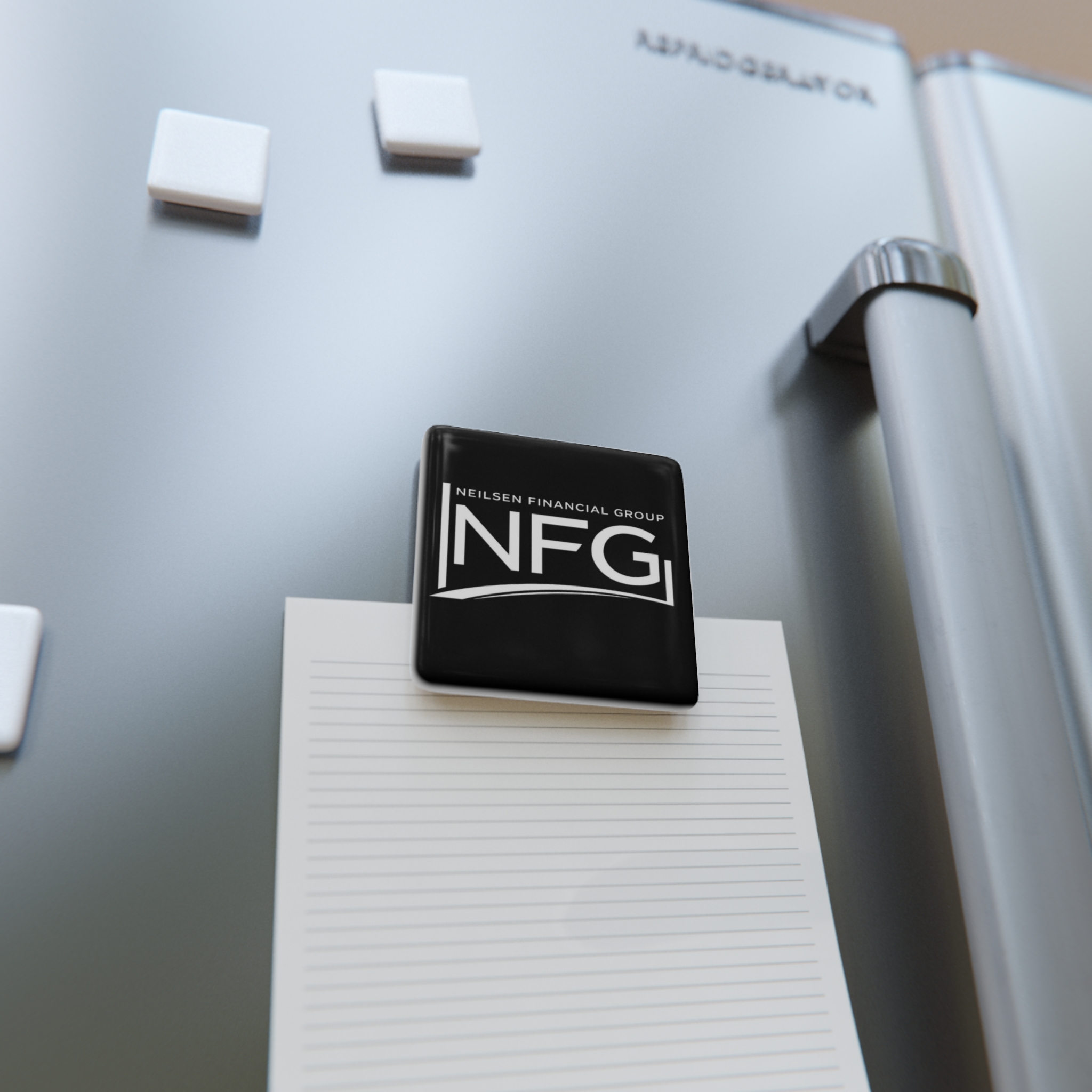 Square Porcelain Magnet — NFG (Neilsen Financial Group) Logo - Image 3
