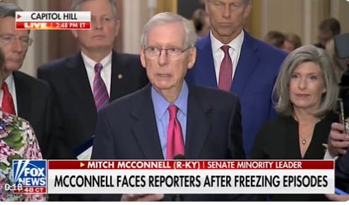 at-his-first-press-conference-since-latest-freezing-episode-mitch-mcconnell-says-biden-has-been-too-slow-in-giving-more-assistance-to-ukraine-(video)-|-the-gateway-pundit-|-by-jim-hoft