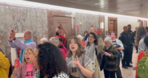 another-leftist-insurrection:-screaming-anti-israel-protestors-shut-down-senate-cafeteria