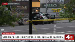 man-steals-and-crashes-los-angeles-police-cruiser,-dragging-female-officer-–-washington-examiner