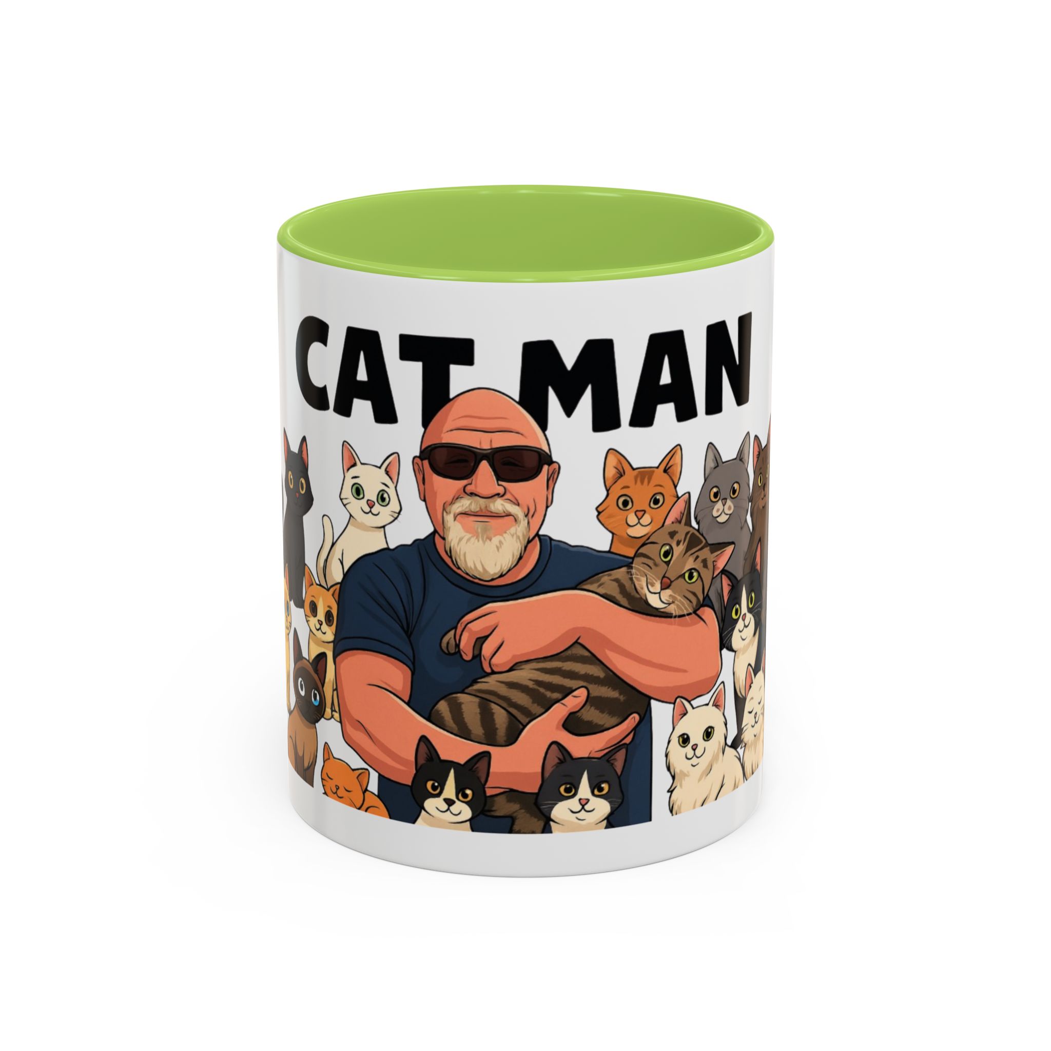 Cat Man Coffee Mug — Funny Cat Lover Accent Mug (11/15oz) - Image 14
