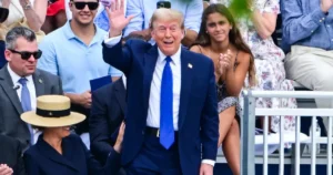 proud-parents:-donald-and-melania-trump-cheer-on-as-son-barron-graduates-from-high-school