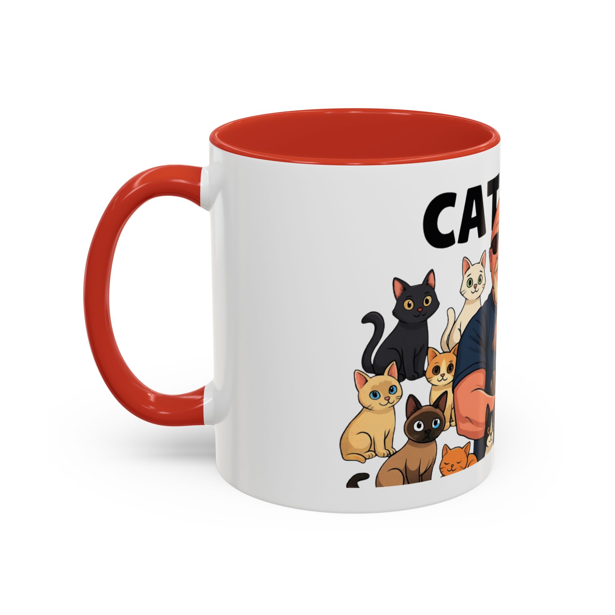 Cat Man Coffee Mug — Funny Cat Lover Accent Mug (11/15oz) - Image 13