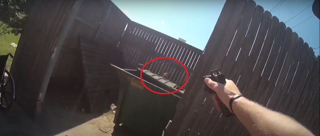 ‘you’re-gonna-get-shot’:-video-shows-tense,-4-hour-long-standoff-as-theft-suspect-returns-fire-from-behind-dumpster