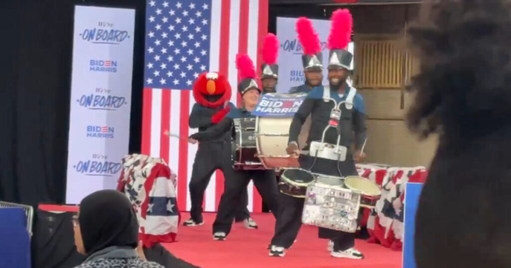 clown-show:-biden-campaign-brings-out-elmo-to-warm-up-crowd-in-philadelphia-(video)