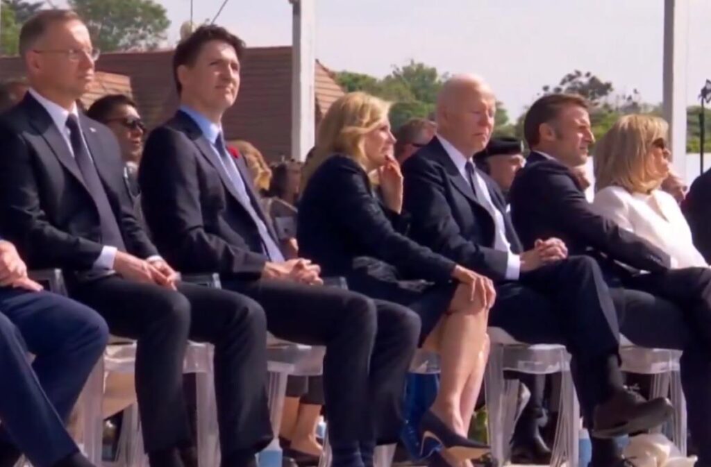 did-joe-biden-grab-a-quick-nap-during-d-day-ceremony?-(video)-|-the-gateway-pundit-|-by-cristina-laila